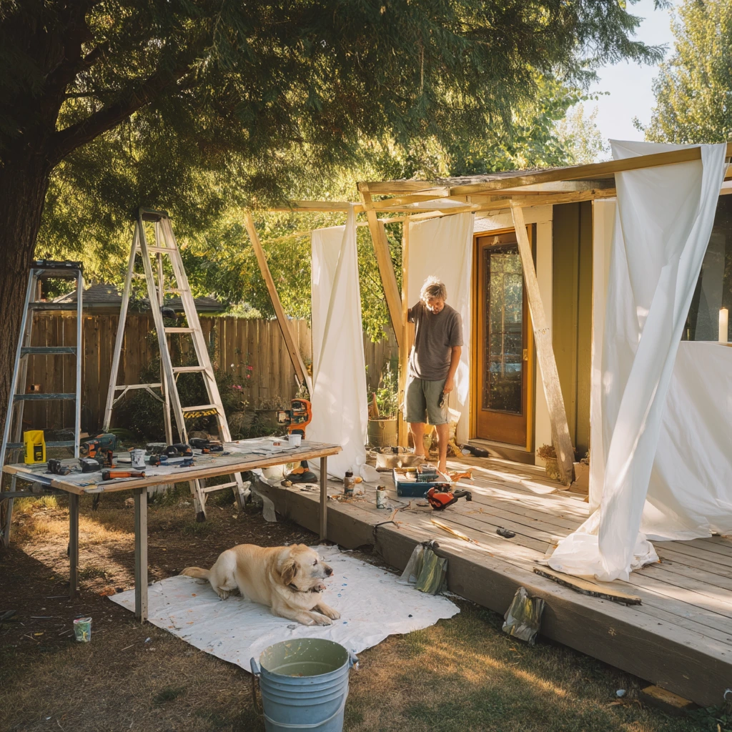 DIY Deck Awning for Weekend Projects