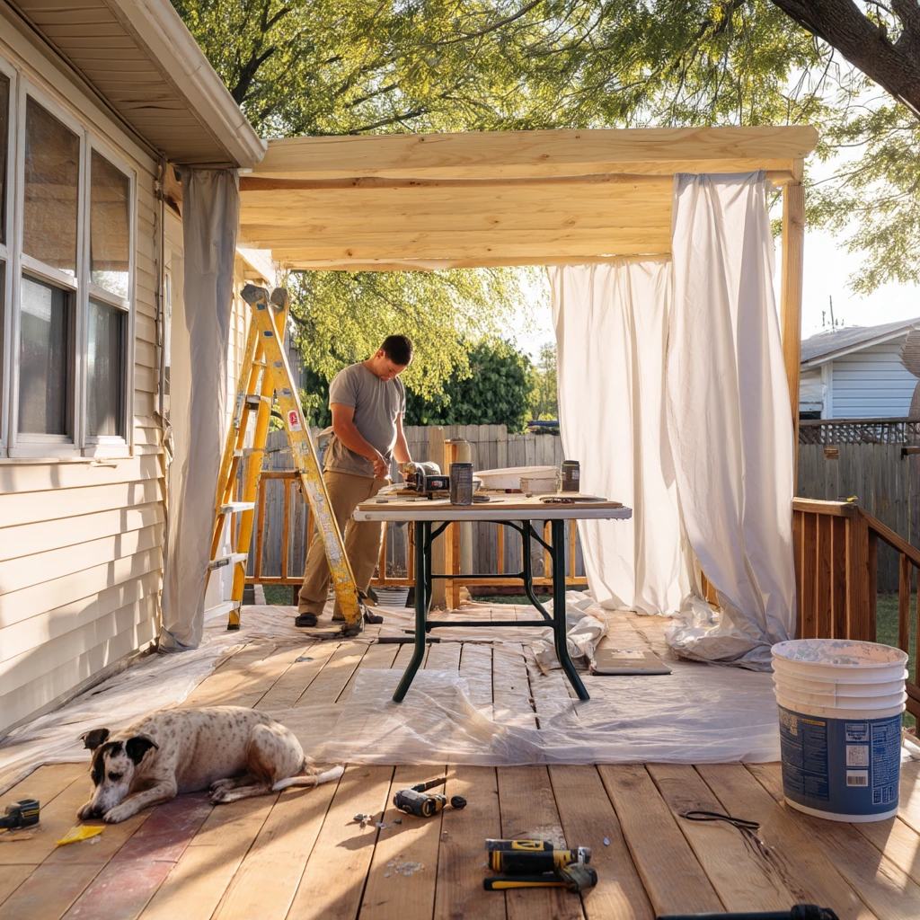 DIY Deck Awning for Weekend Projects