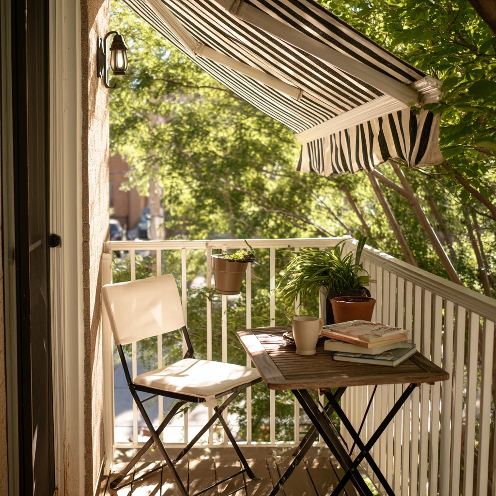 Budget-Friendly Patio Awning for a Narrow Deck