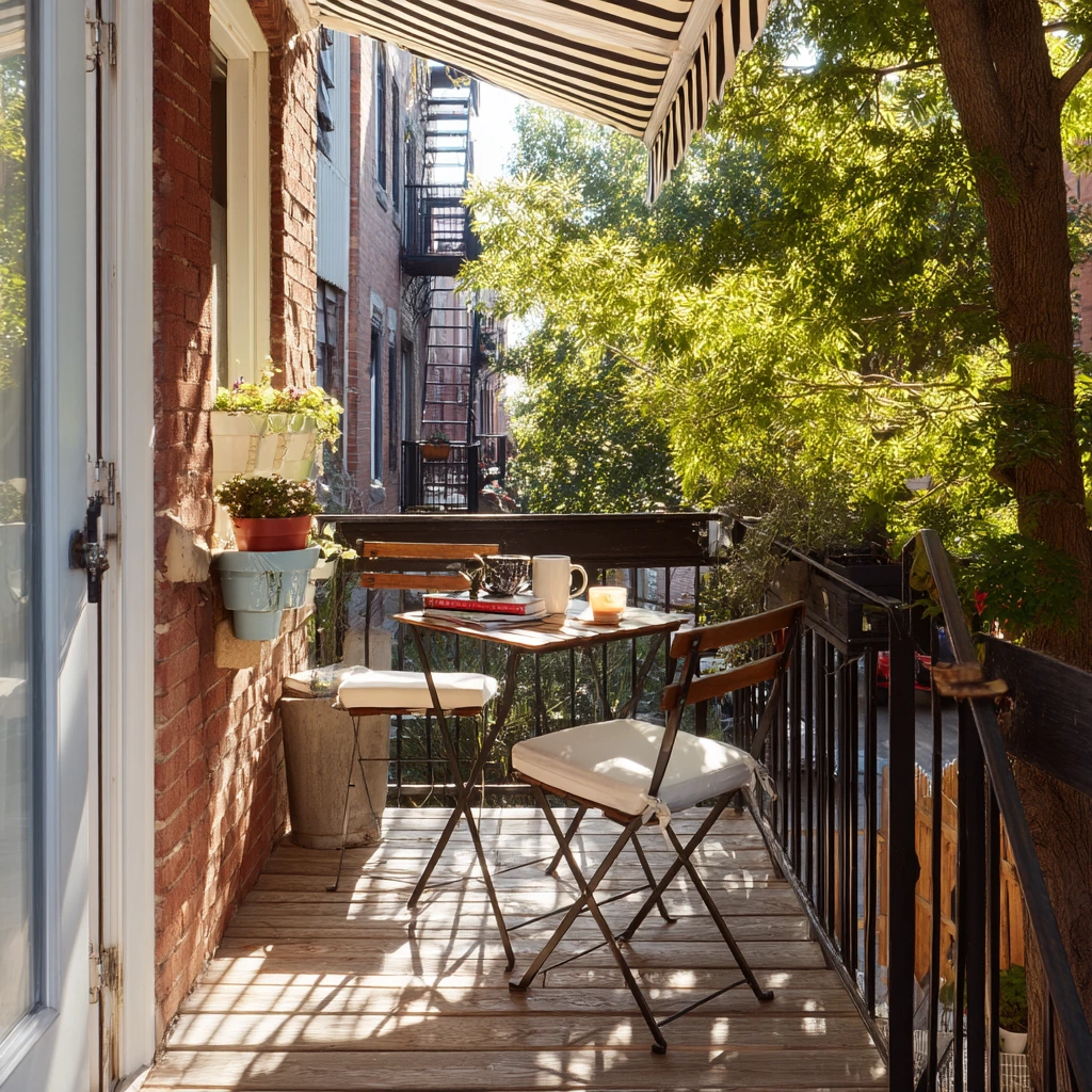 Budget-Friendly Patio Awning for a Narrow Deck