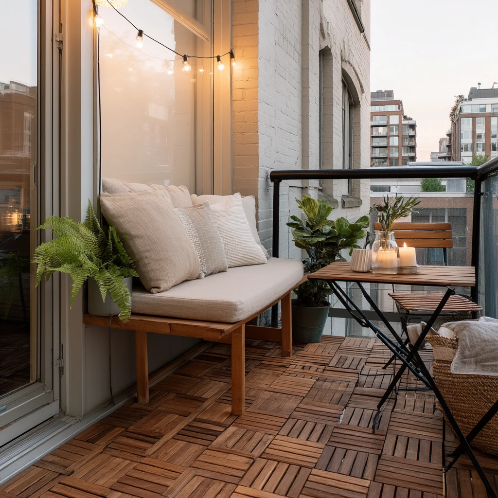 Warm Beige Deck for a Rental-Friendly Upgrade