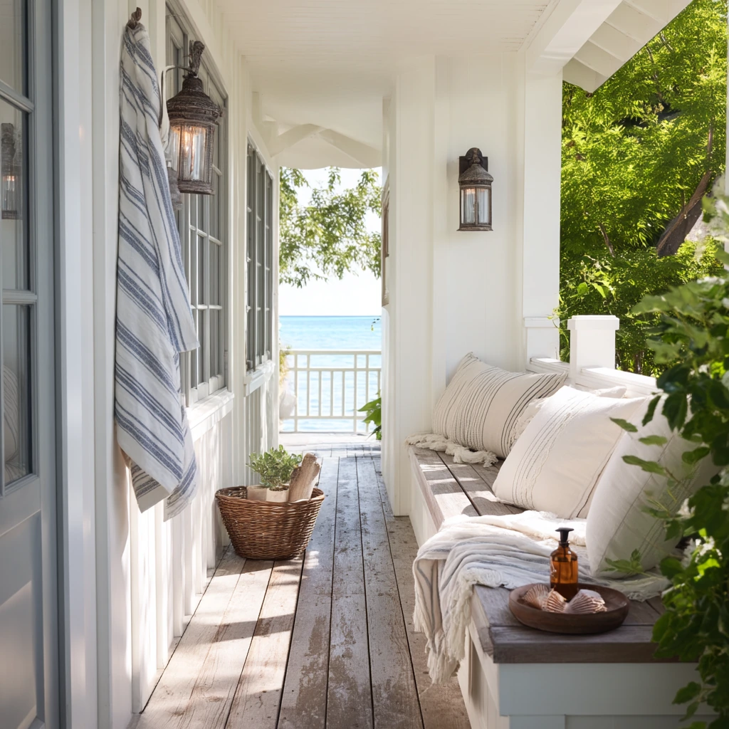 Coastal White Fascia for a Breezy Porch Deck