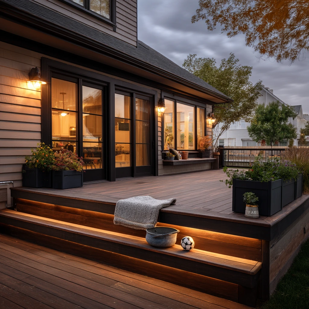 Modern Farmhouse Fascia with Hidden Lighting