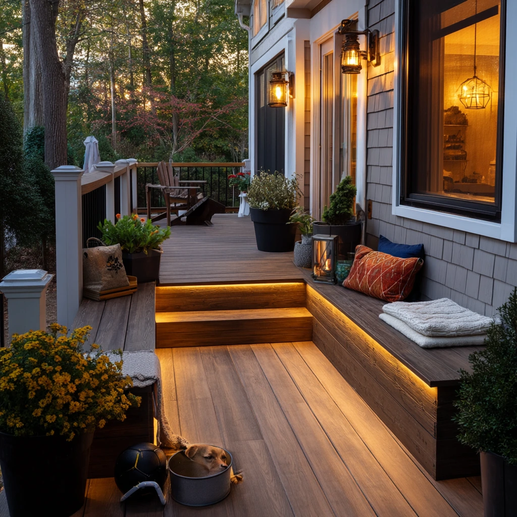 Modern Farmhouse Fascia with Hidden Lighting