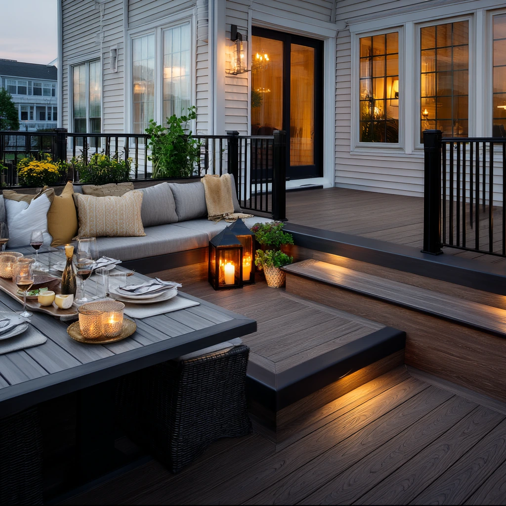 Luxury Stair Fascia Detail for Outdoor Entertaining