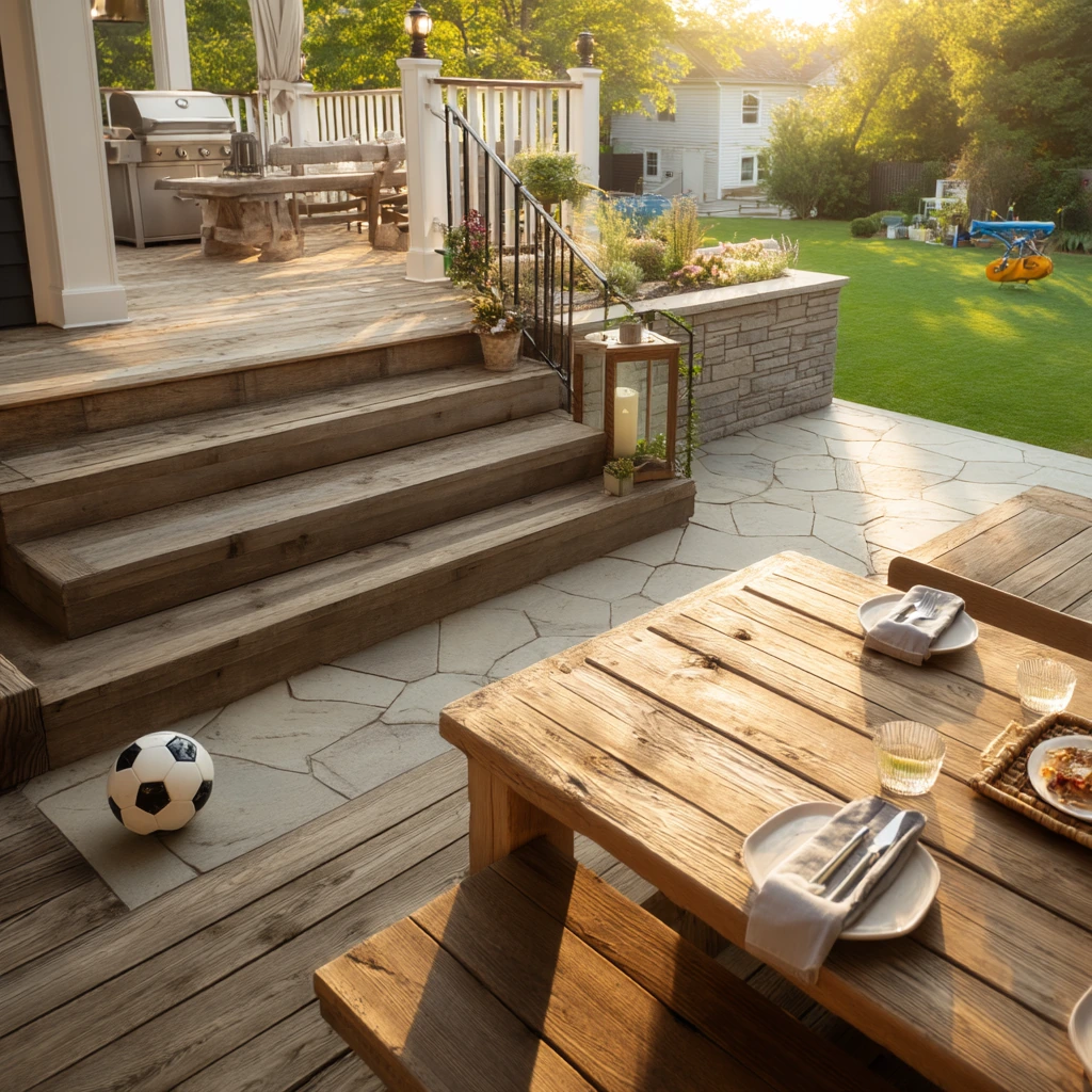 Split-Level Deck with Dining Zone