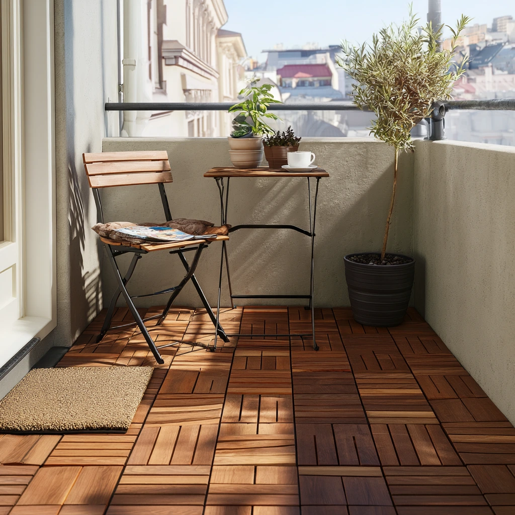 Compact Urban Deck with Modular Flooring