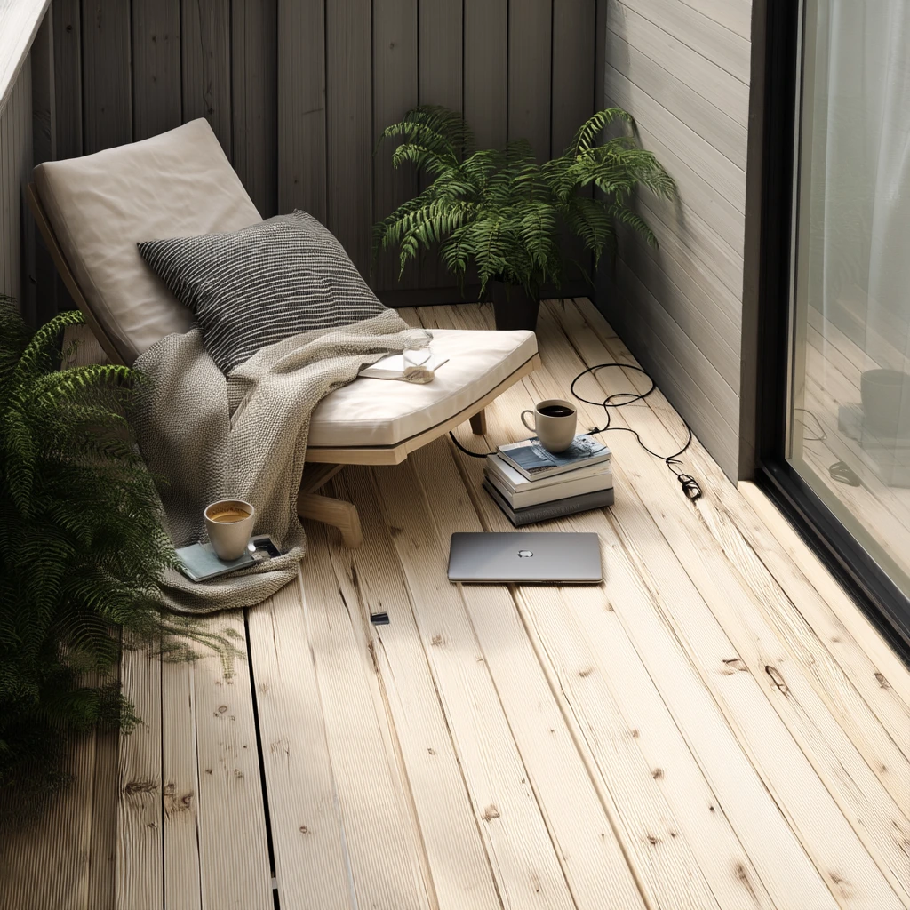 Minimal Modern Deck for Solo Living