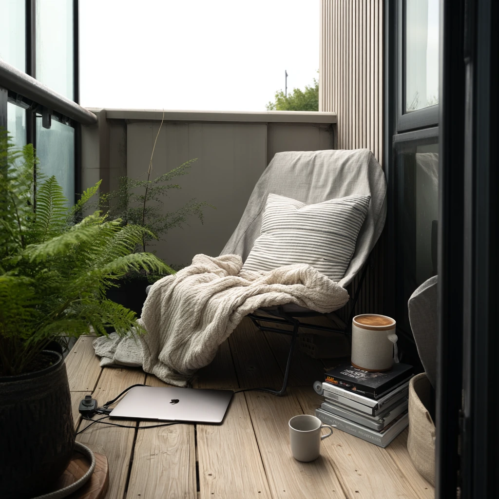 Minimal Modern Deck for Solo Living
