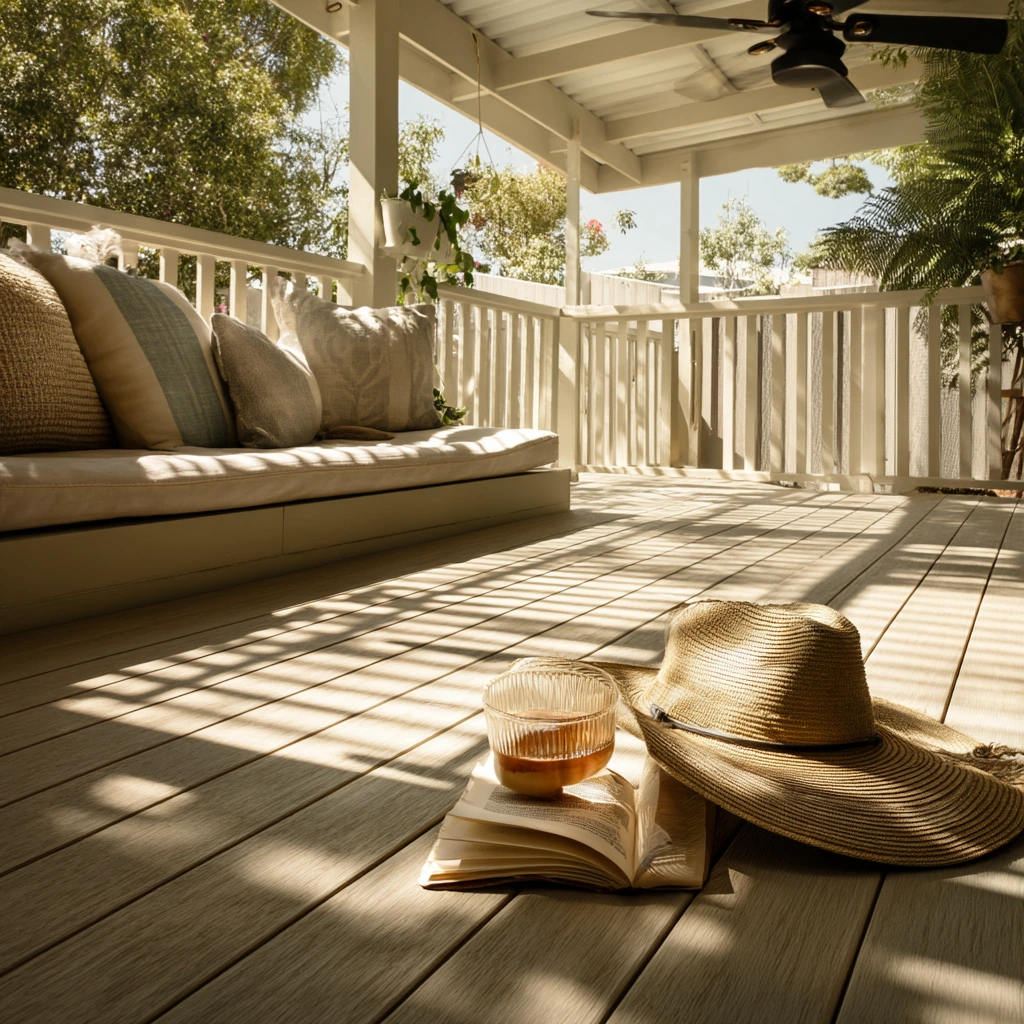 Shaded Deck Oasis for Hot Climates