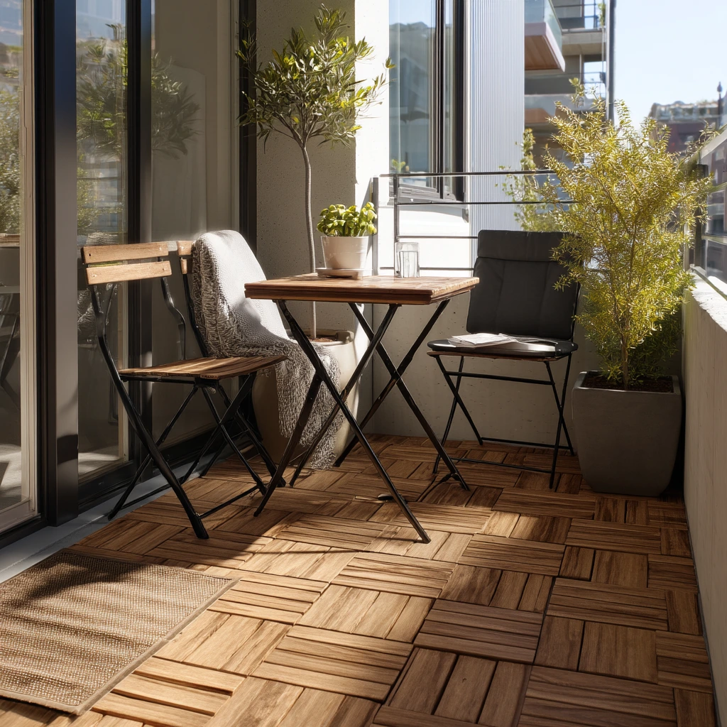 Compact Urban Deck with Modular Flooring