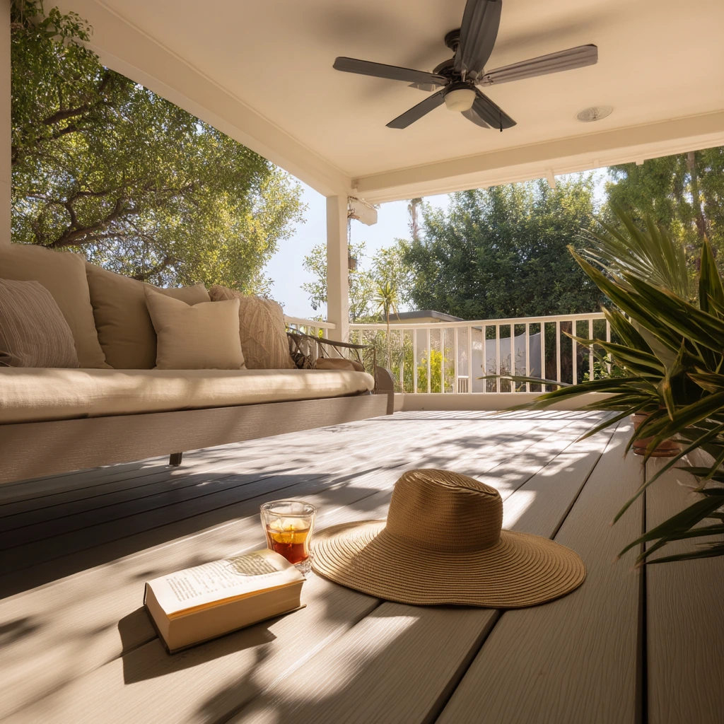 Shaded Deck Oasis for Hot Climates