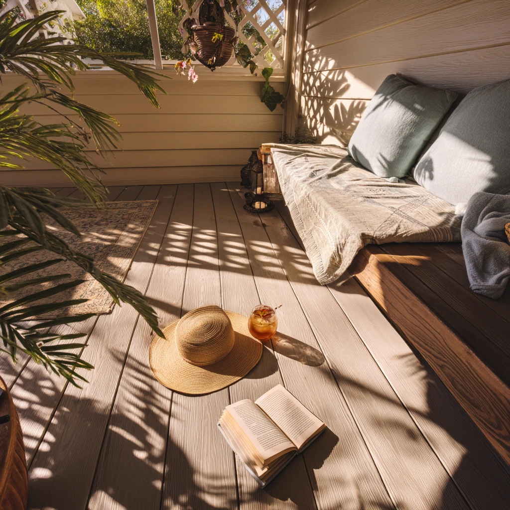 Shaded Deck Oasis for Hot Climates