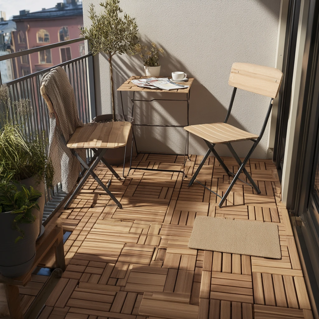 Compact Urban Deck with Modular Flooring