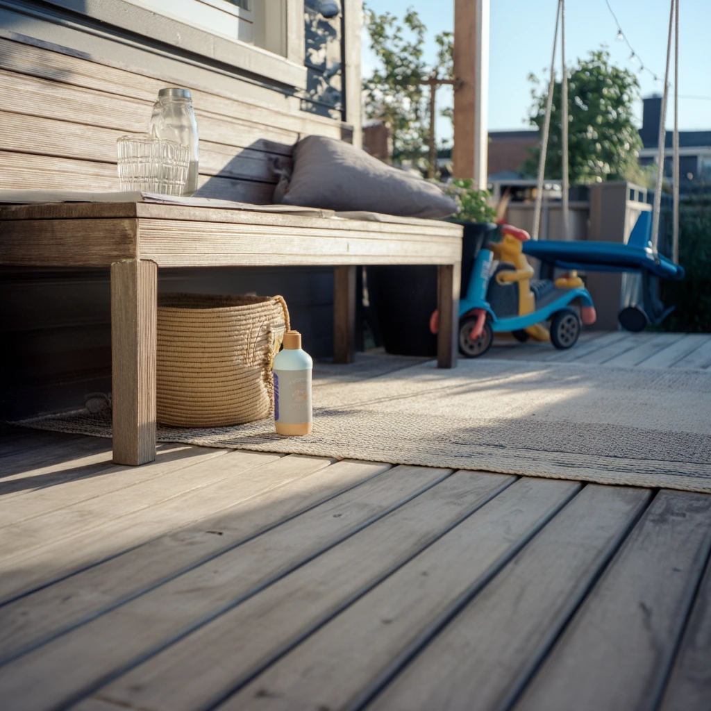 Small Backyard Deck for Family Play