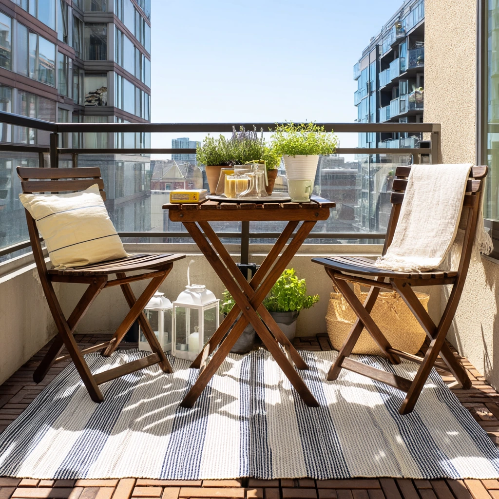 3. Renter-Friendly Foldable Deck Nook