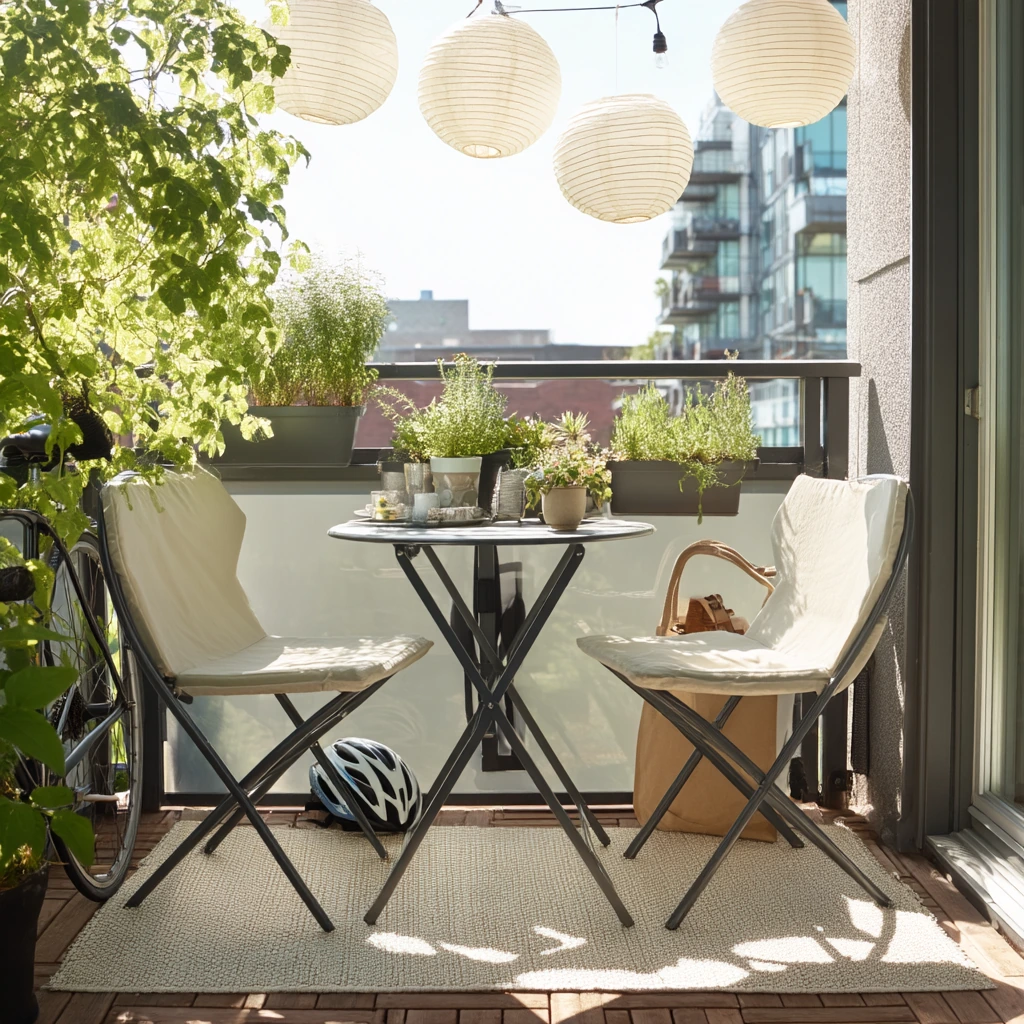 3. Renter-Friendly Foldable Deck Nook