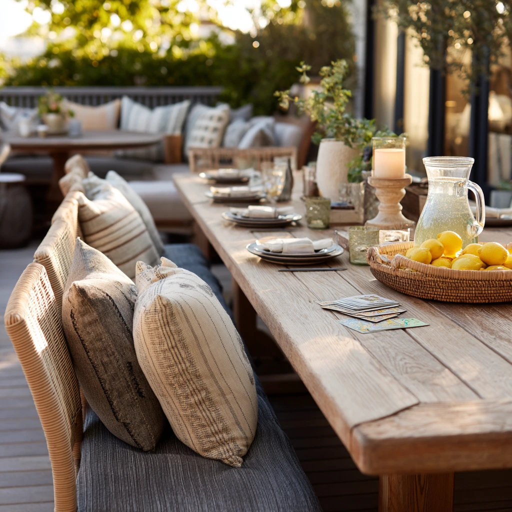 6. Summer Entertaining Deck Setup