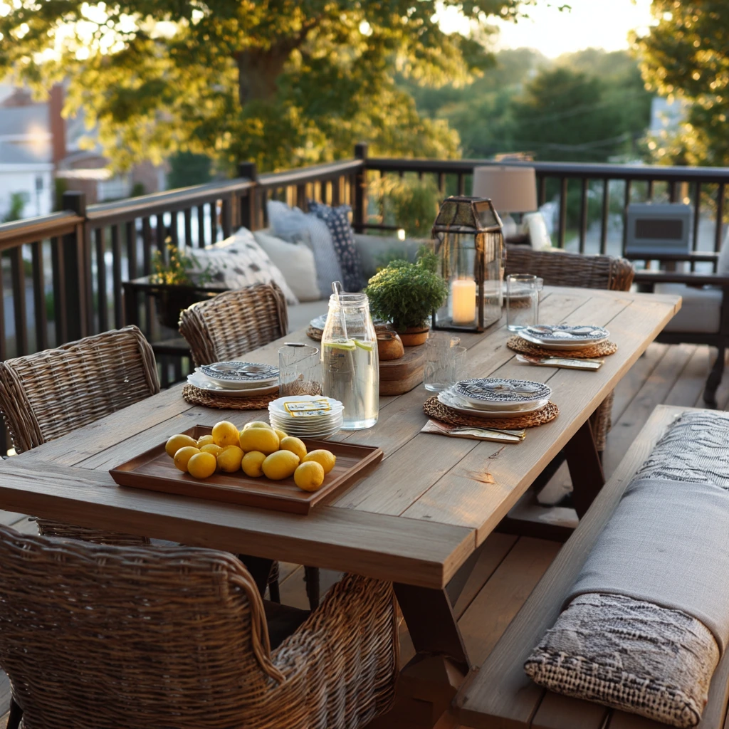 6. Summer Entertaining Deck Setup