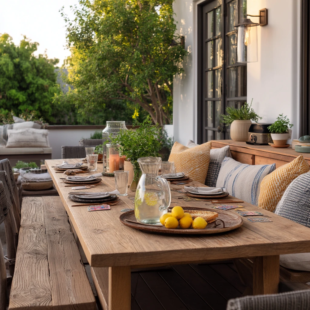 6. Summer Entertaining Deck Setup