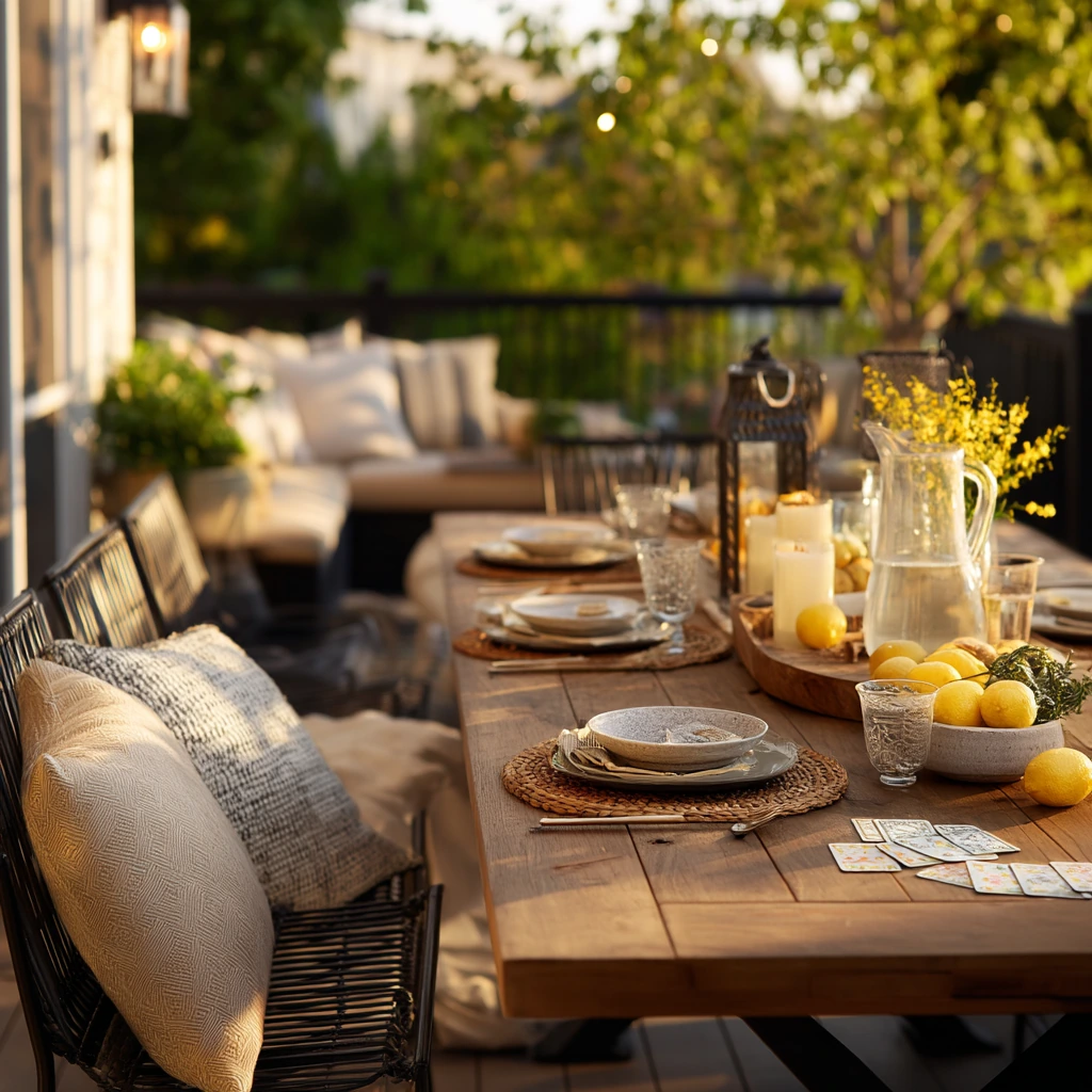 6. Summer Entertaining Deck Setup