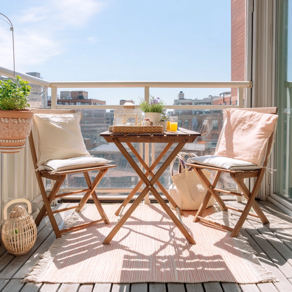 3. Renter-Friendly Foldable Deck Nook