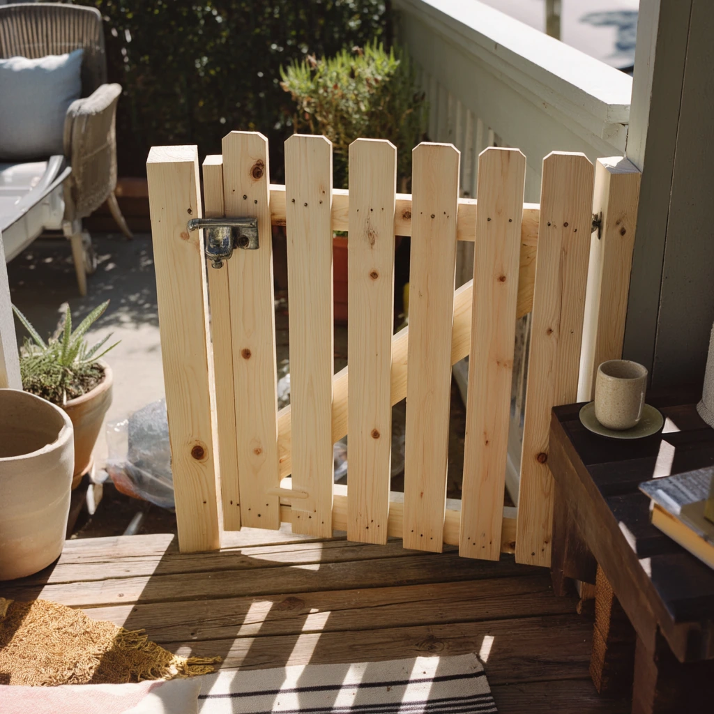 Budget DIY Gate with Painted Finish