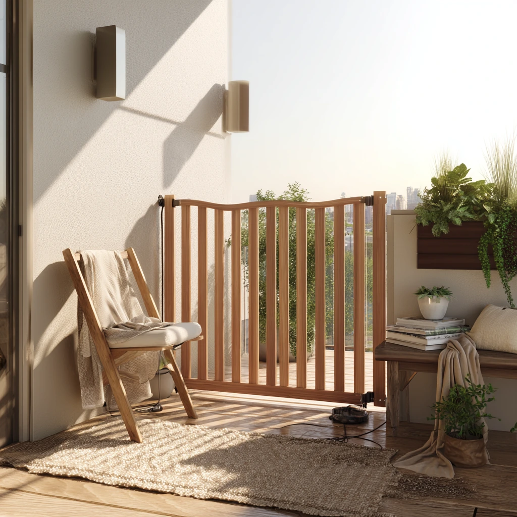 Renter-Friendly Gate on a Small Back Deck