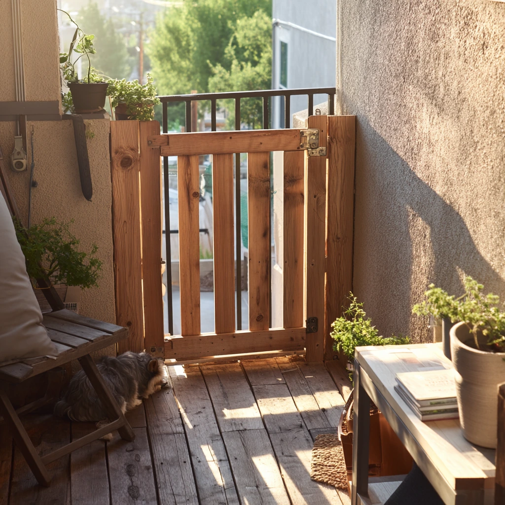 Renter-Friendly Gate on a Small Back Deck
