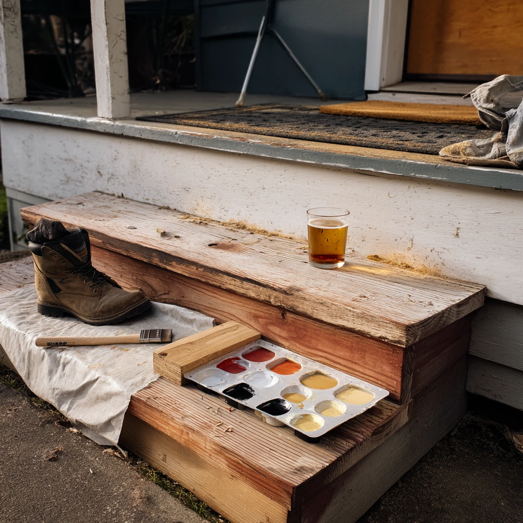 DIY Pressure-Washed Steps Refresh