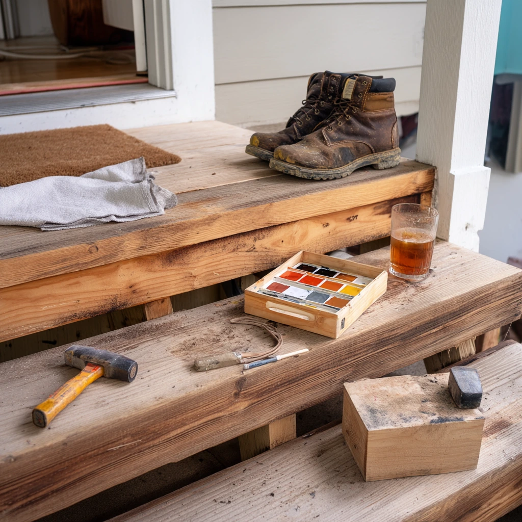 DIY Pressure-Washed Steps Refresh