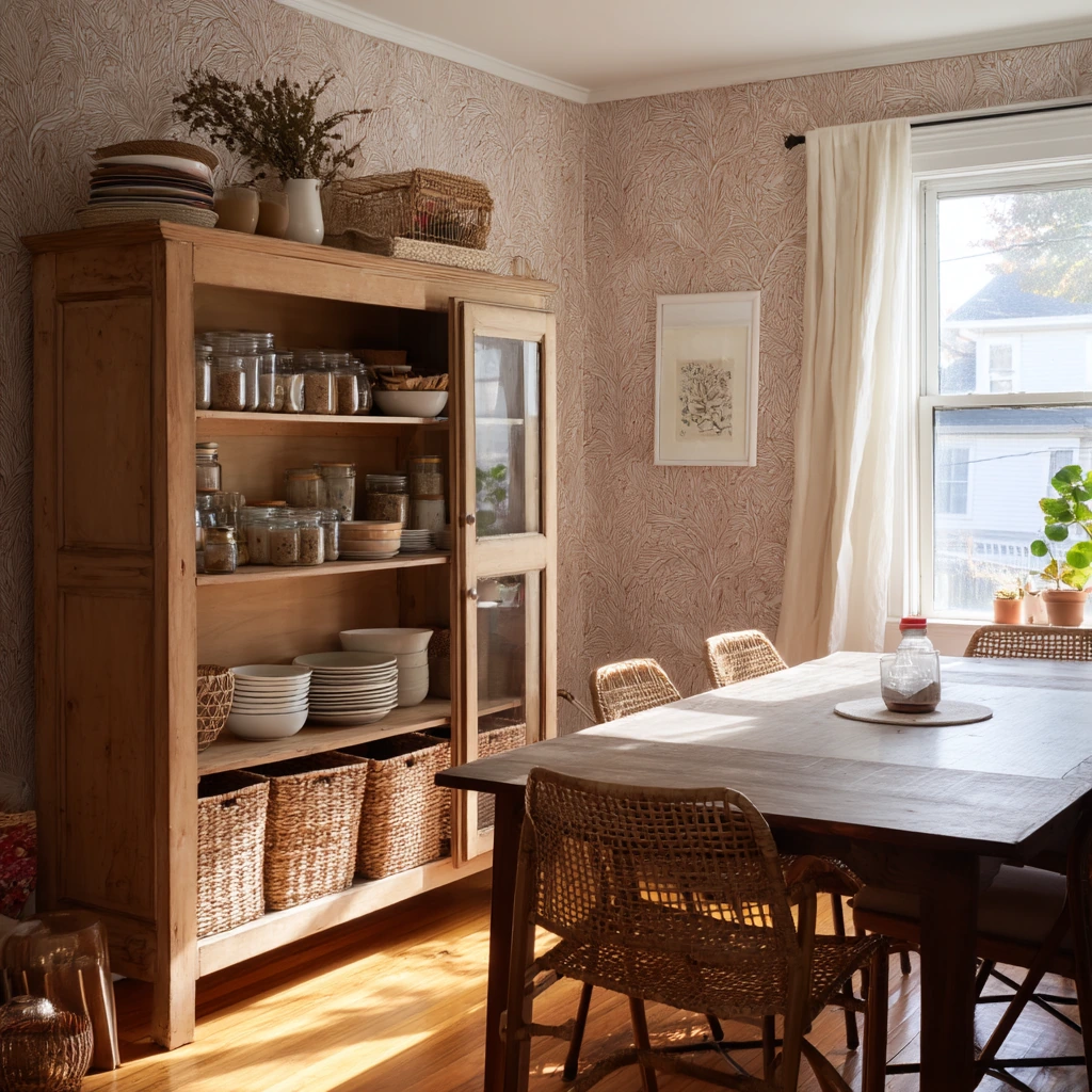 Renter-Friendly Hutch Styling Without Built-Ins