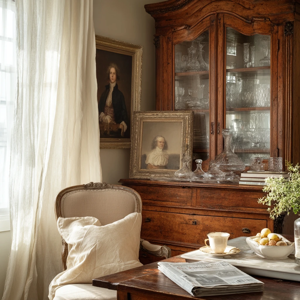 Elegant Hutch Nook in a Historic Home