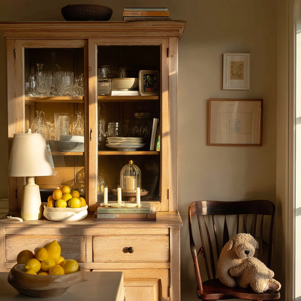 Budget-Friendly Thrifted Hutch with Collected Charm