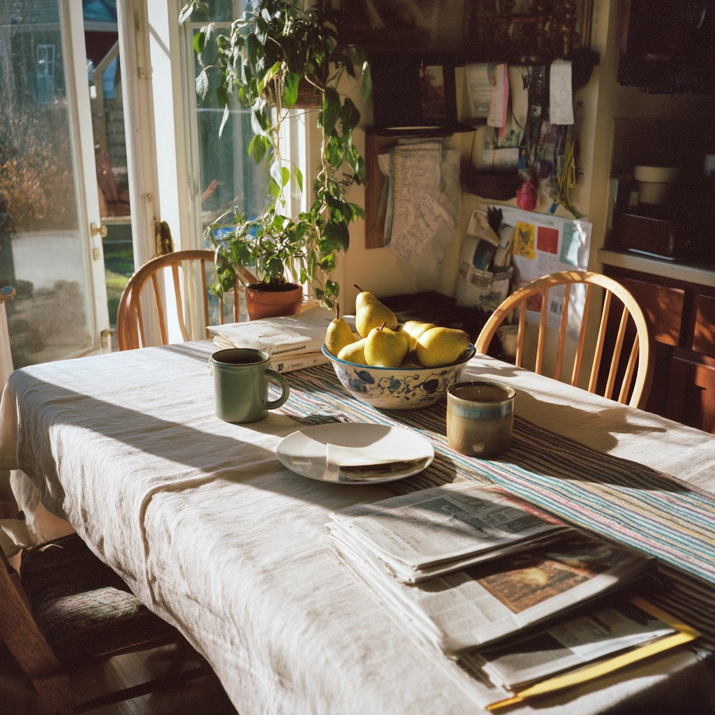 Breakfast Nook with Collected Objects