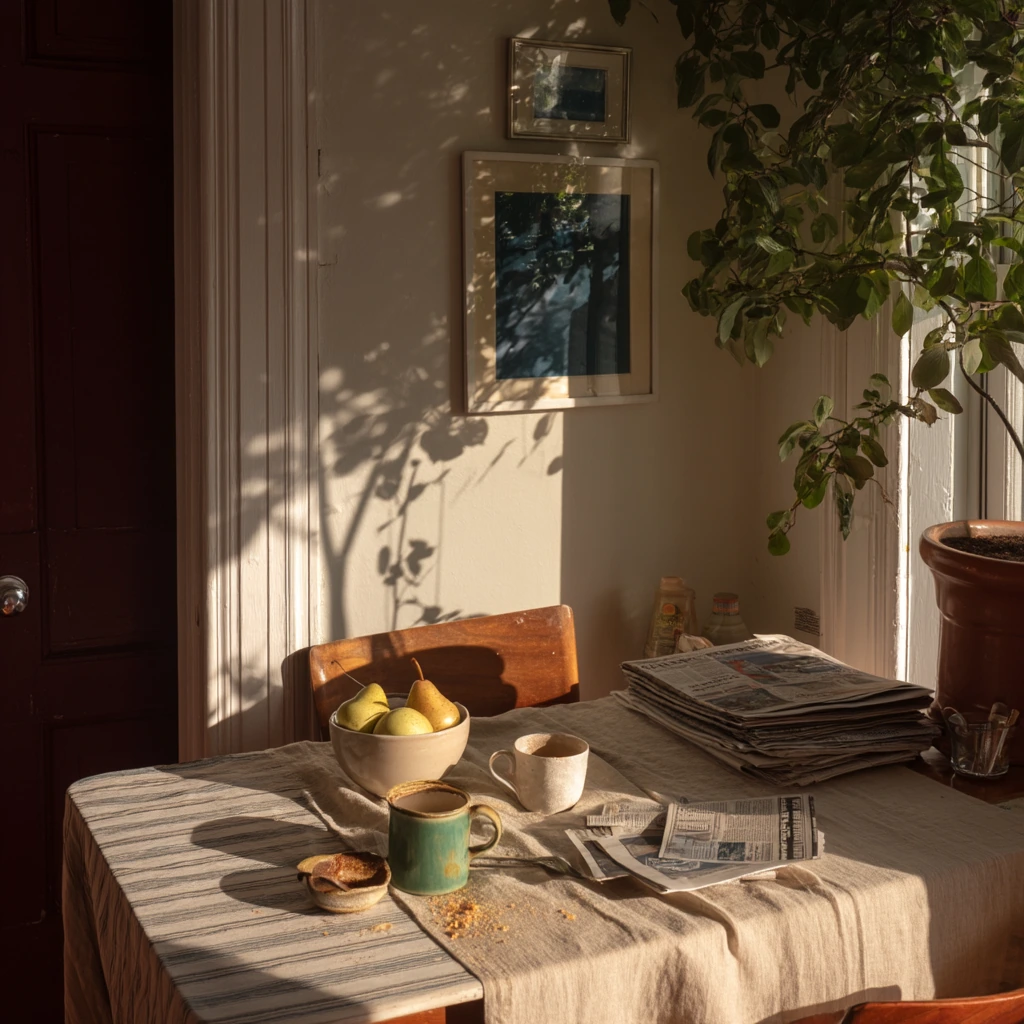 Breakfast Nook with Collected Objects