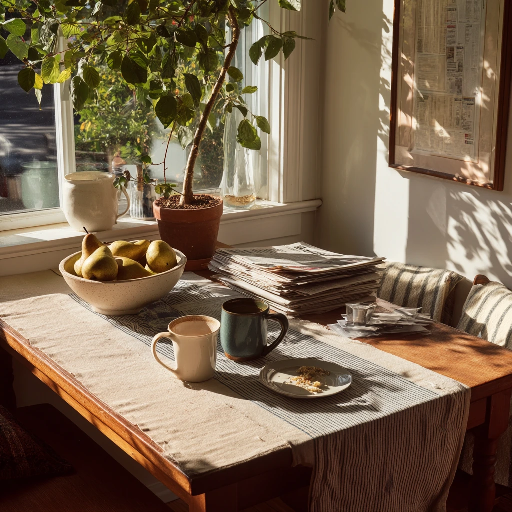 Breakfast Nook with Collected Objects