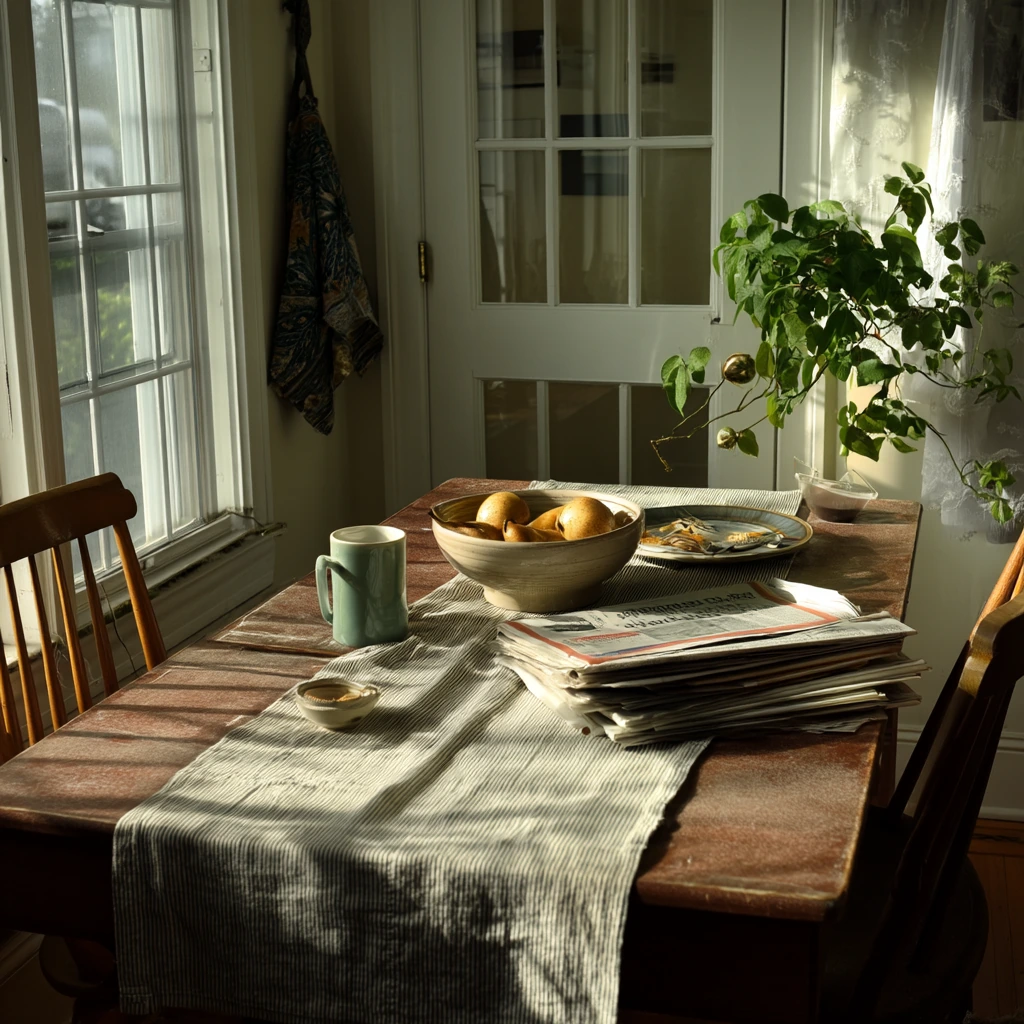 Breakfast Nook with Collected Objects