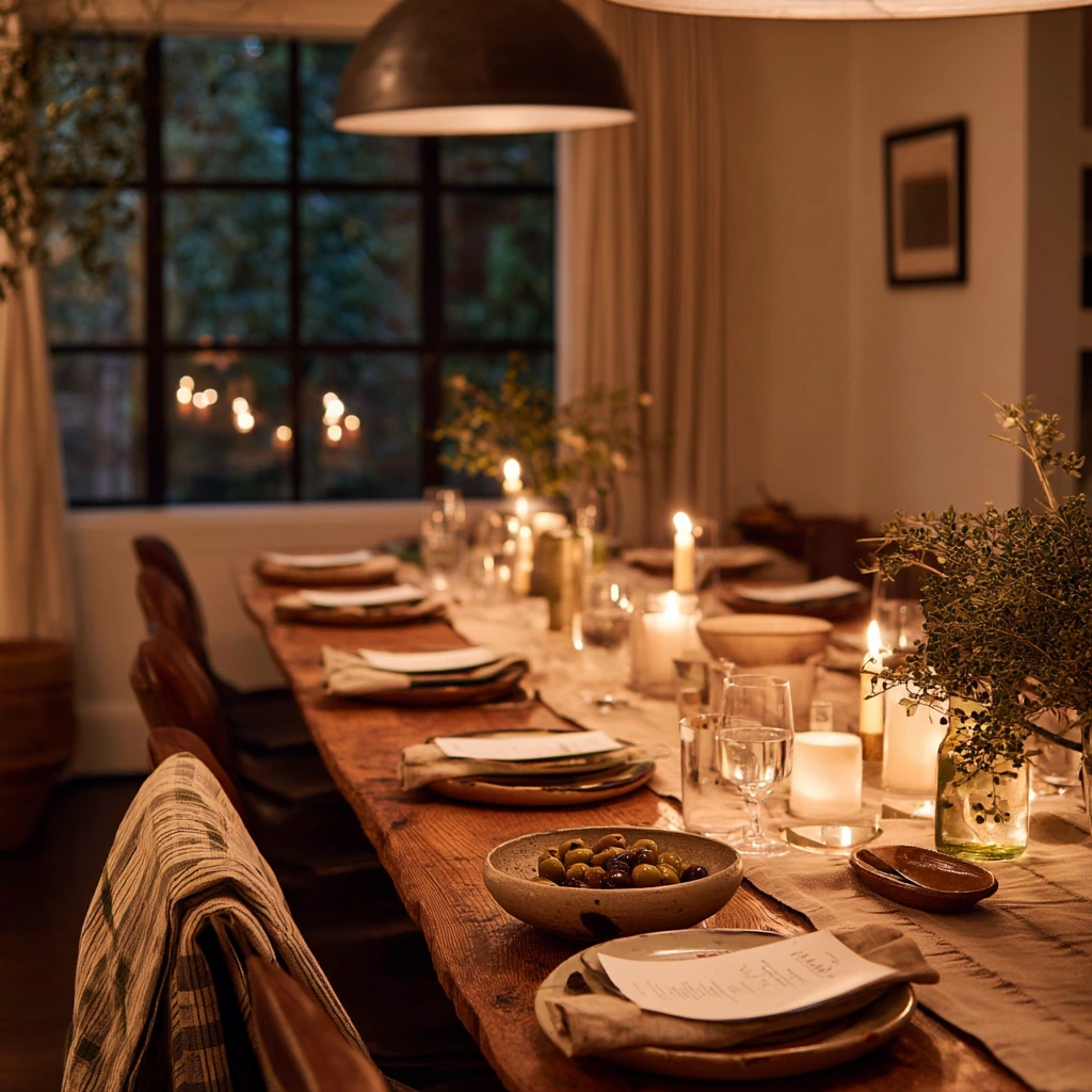 Dinner Party Table, Soft and Inviting