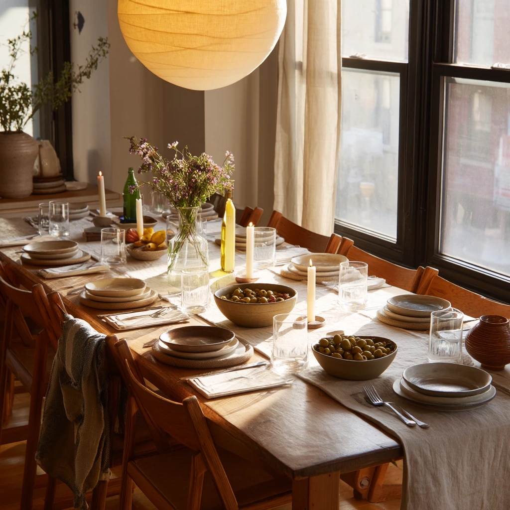 Dinner Party Table, Soft and Inviting