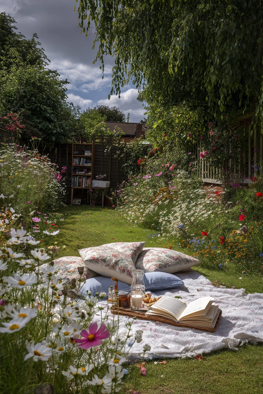 Wildflower Meadow Lawn for Weekend Hosting