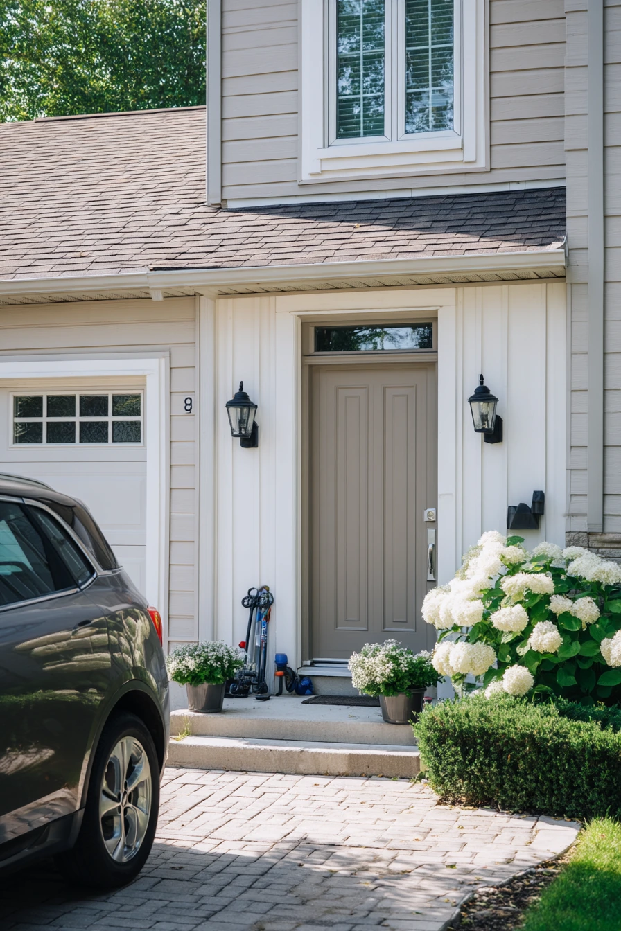 exterior garage door trim ideas