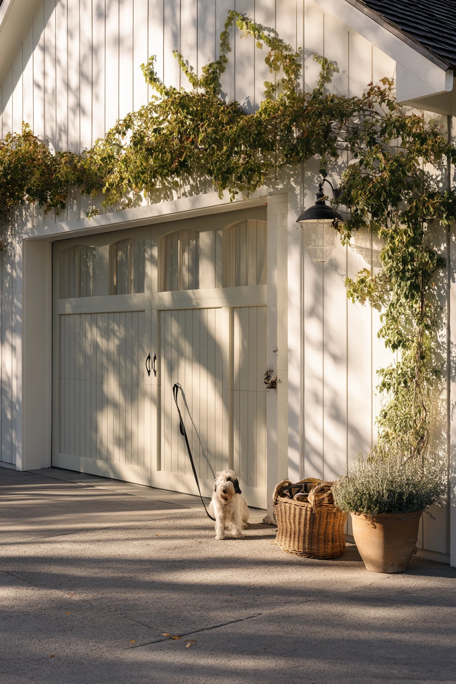 Farmhouse Garage Trim with Everyday Life