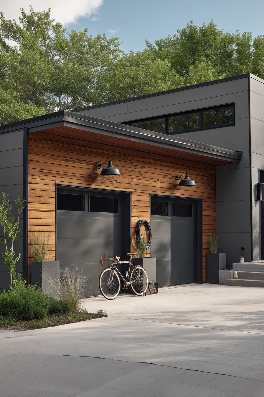 Modern Gray Home with Minimal Trim Detail