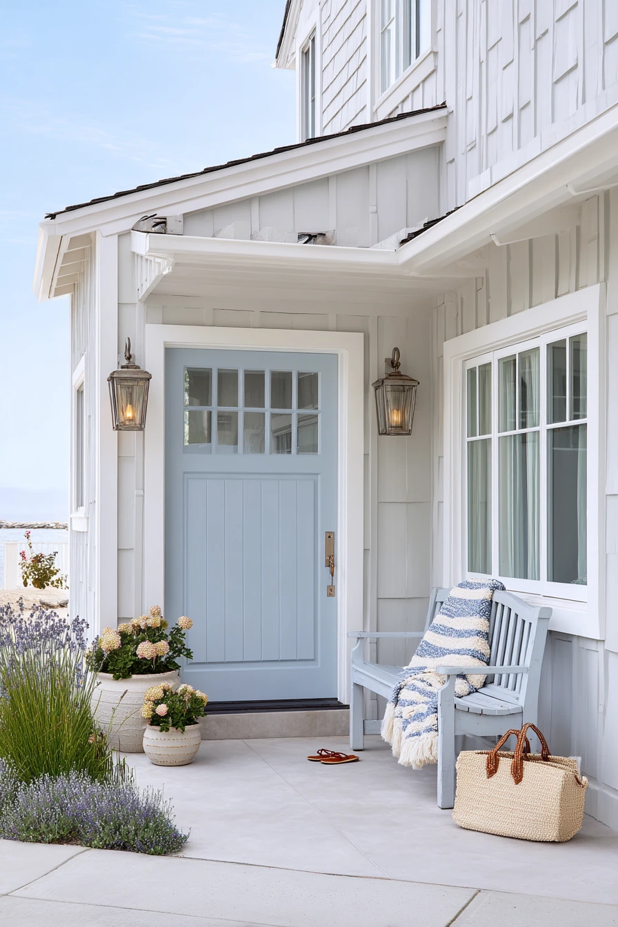 Coastal Garage Trim with Breezy Neutrals