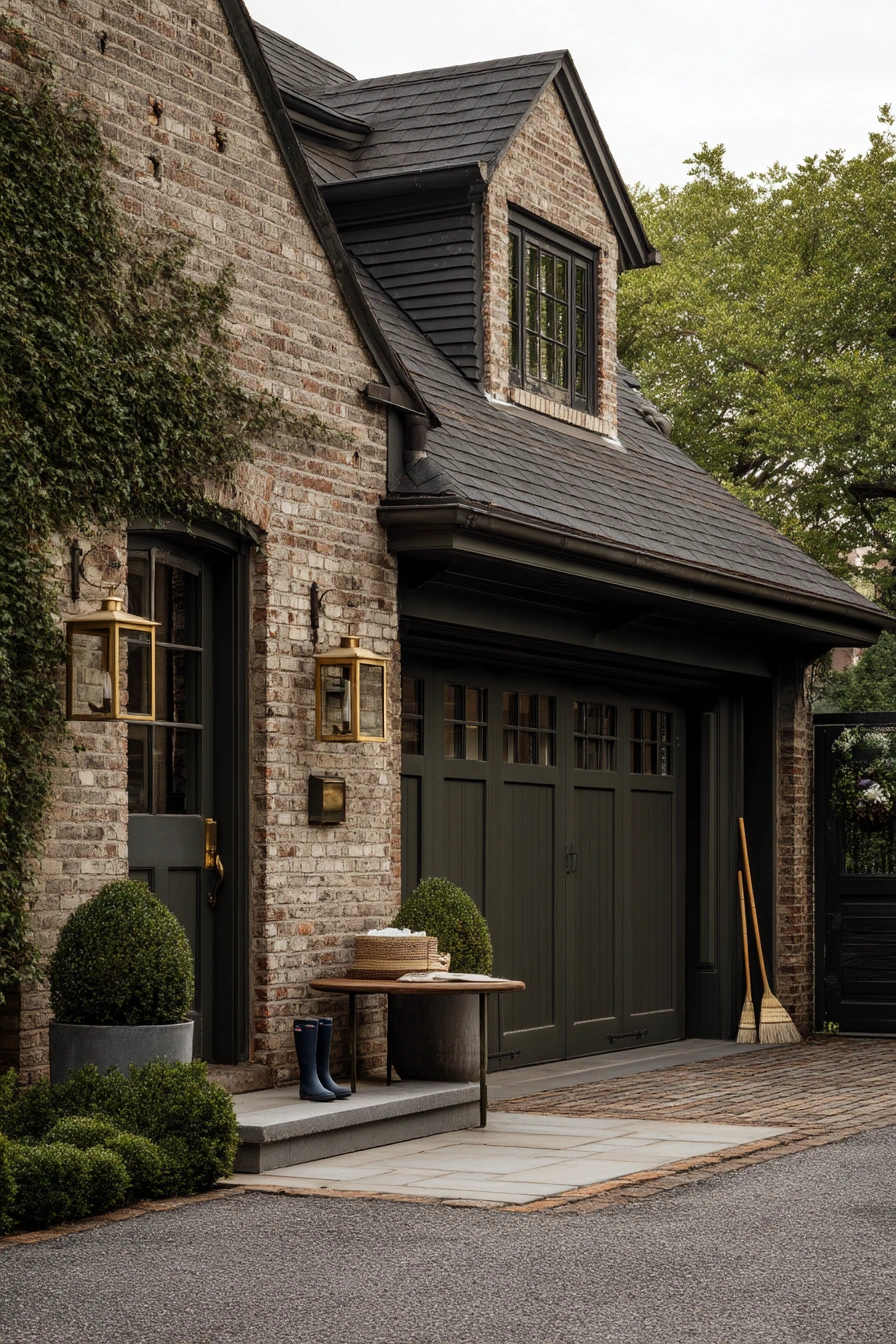 Brick Home with Painted Trim Contrast