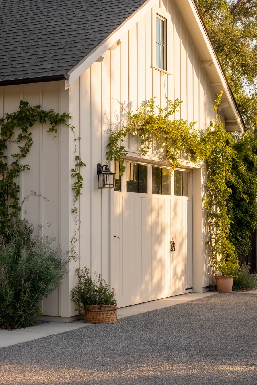 Farmhouse Garage Trim with Everyday Life