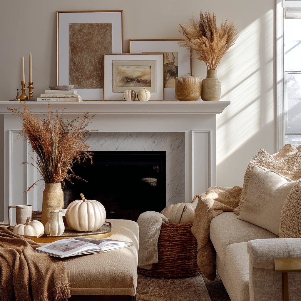 Product-Led Mantel with Shoppable Fall Layers