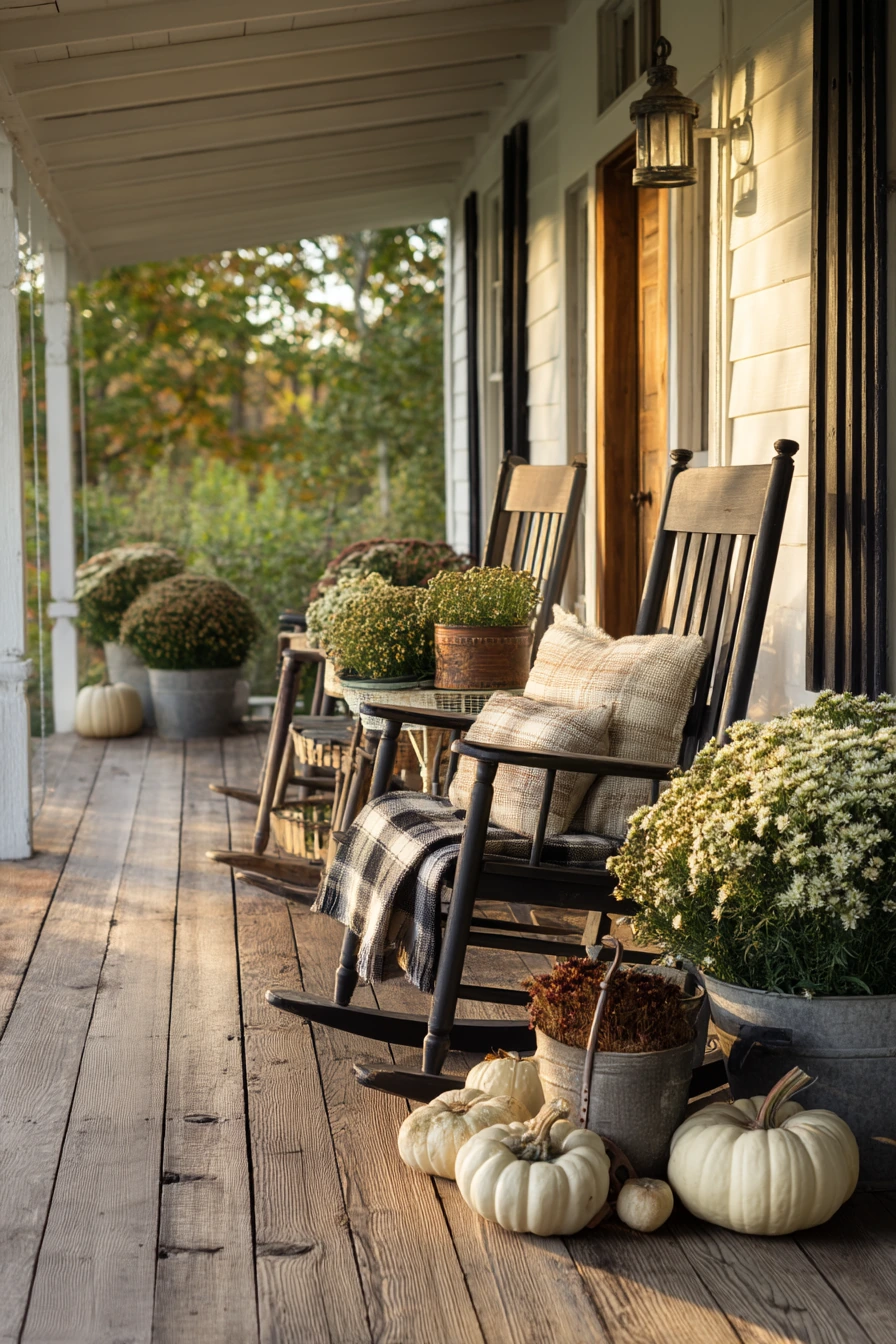 Farmhouse Porch at Golden Hour