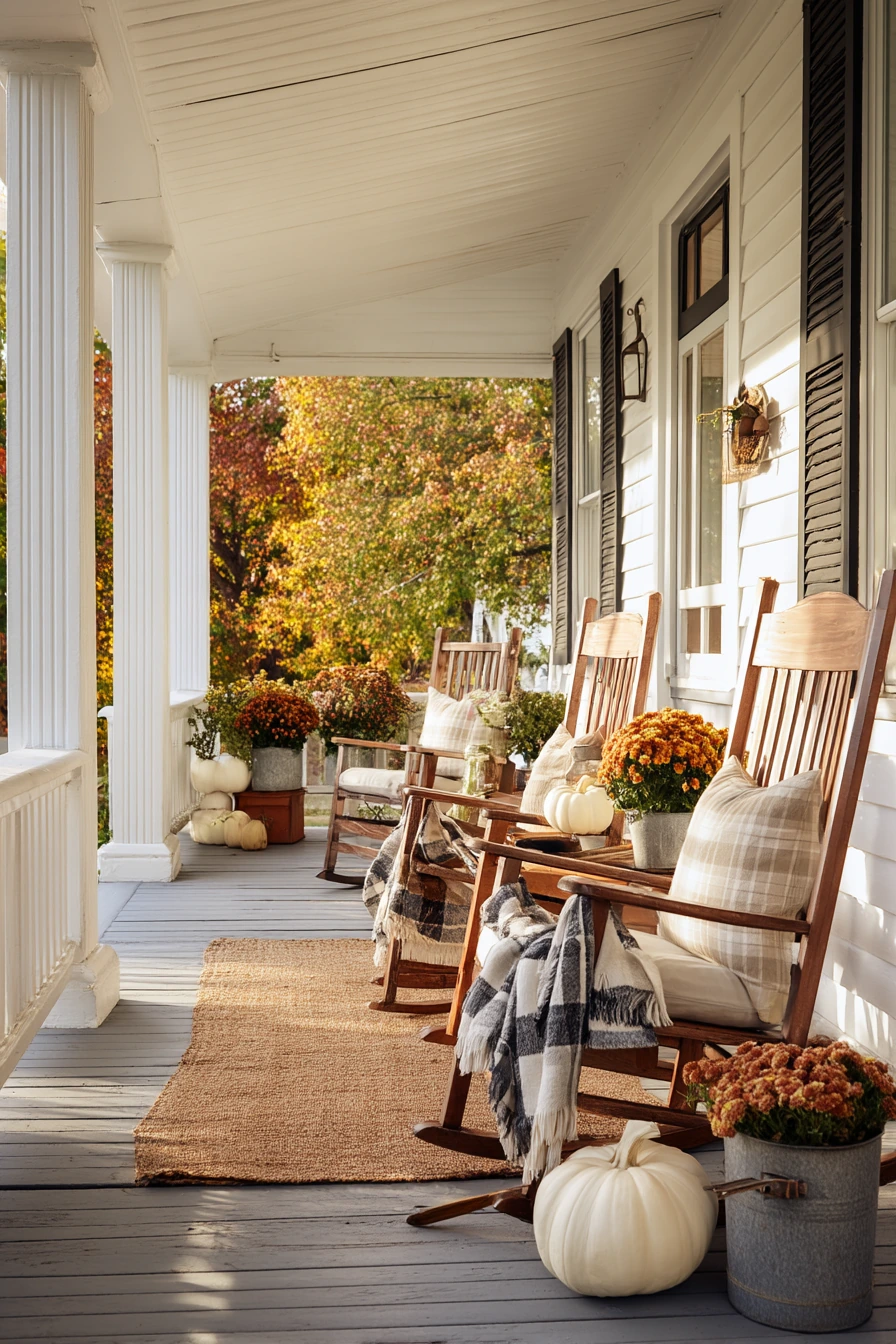 Farmhouse Porch at Golden Hour
